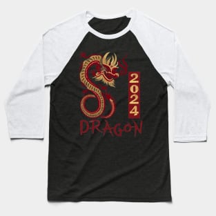 Chinese New Year of the Dragon 2024 Baseball T-Shirt